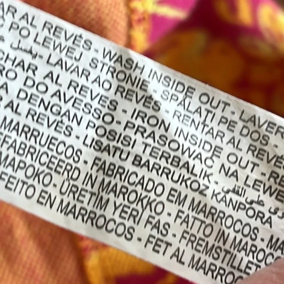 Zara Pink/Yellow Floral Knit Jeweled Shoulder Mini Dress Size Medium - Picture 15 of 15